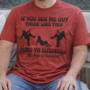 Sassy Men's Graphic T-Shirt | Heather Canvas Red